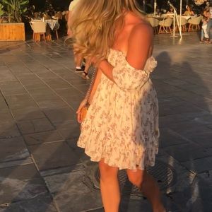 Worn 1X Small Garland Dress Rachelle Print by LPA